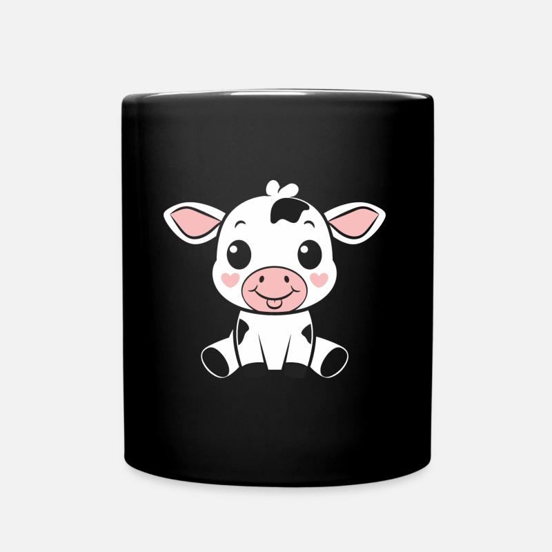 Kuh - Tasse einfarbig - Schwarz