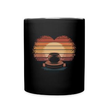 Töpfer Töpfern - Tasse einfarbig - Schwarz - Vorne