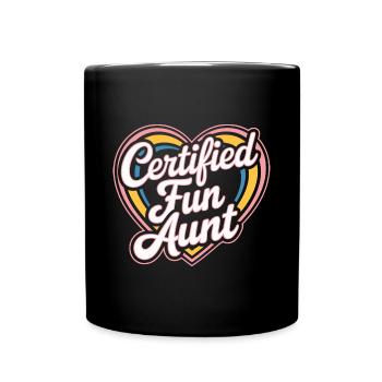 Tante - Mug uni - noir - Devant
