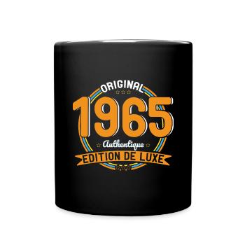 60 Jahre Jubiläum - Original 1965 Authentic - Tasse einfarbig - Schwarz - Vorne