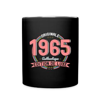 60. Jubiläum - Original 1965 Authentic - Tasse einfarbig - Schwarz - Vorne
