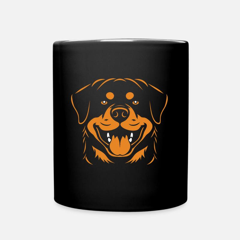 Rottweiler - Tasse einfarbig - Schwarz