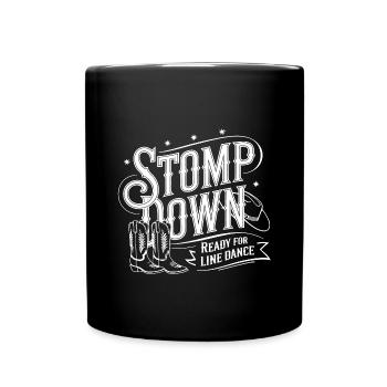 Ready for Line Dance Stomp Down - Full Colour Mug - black - Front