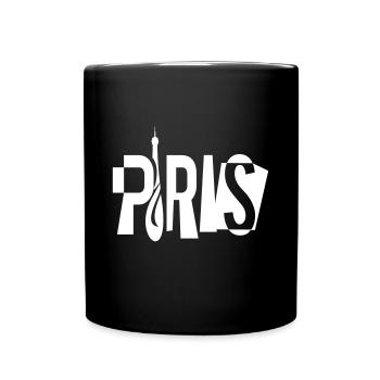 paris-eiffel.ai - Tasse einfarbig - Schwarz - Vorne