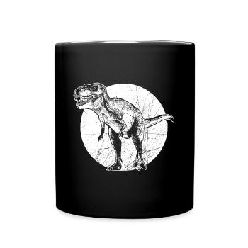 Tyrannosaurus Rex reptile primitif de dinosaure - Mug uni - noir - Devant