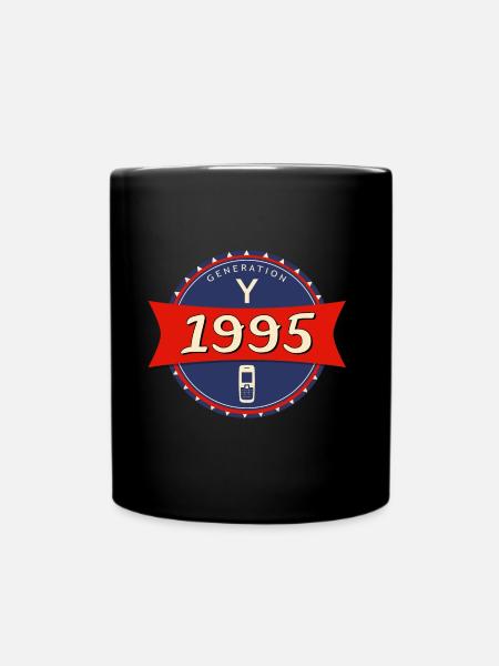 1995 geboren - Generation Y - Tasse einfarbig - Schwarz