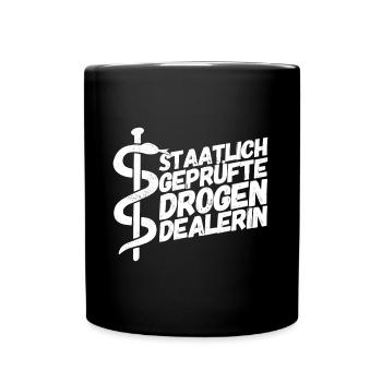 Apotheker Apotheke Pharmazeut - Tasse einfarbig - Schwarz - Vorne