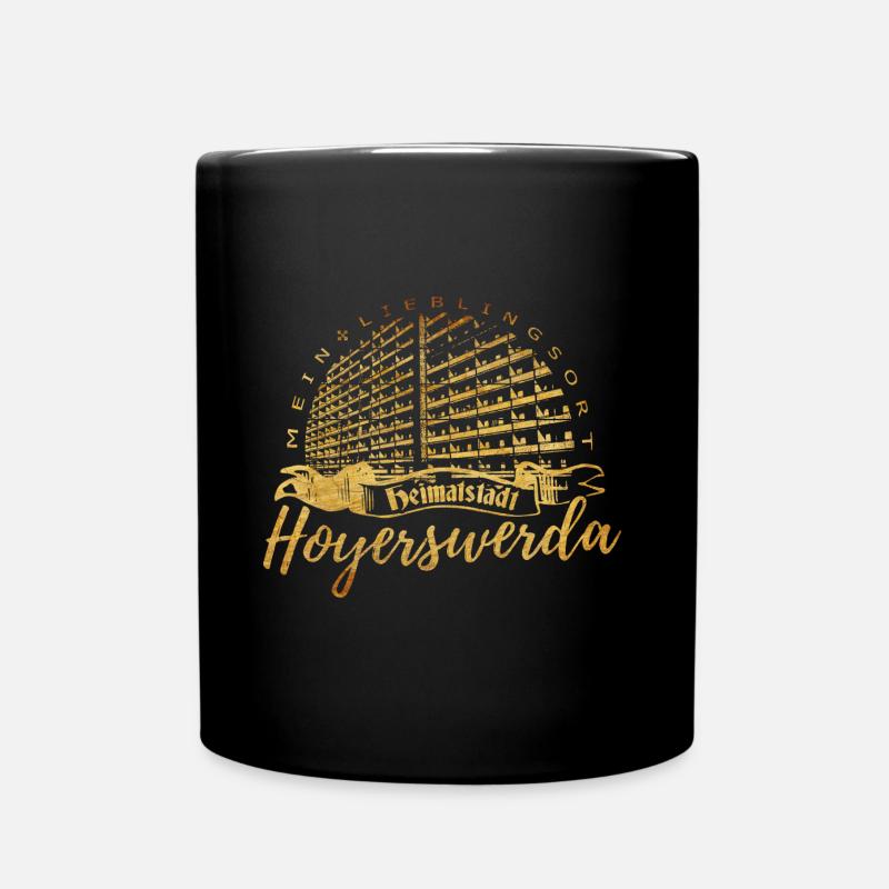 Hoyerswerda - Tasse einfarbig - Schwarz