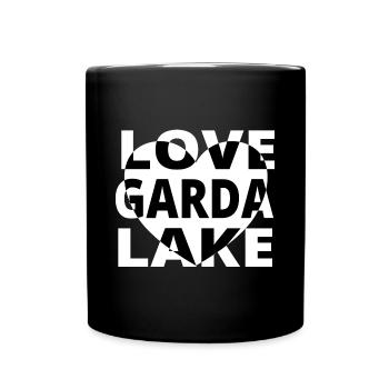 Gardasee Urlaub T-shirt Limone Geschenkidee Sommer - Tasse einfarbig - Schwarz - Vorne