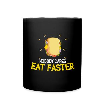 Quick Food Sandwich Food FastFood - Full Colour Mug - black - Front