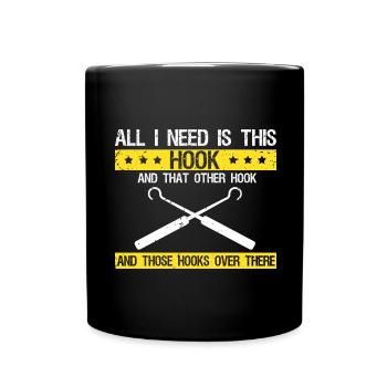 Lock Lock locking service locksmith - Full Colour Mug - black - Front
