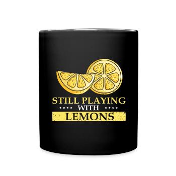 Lemon Design Lemonades Stand Boss Vente de citron - Mug uni - noir - Devant