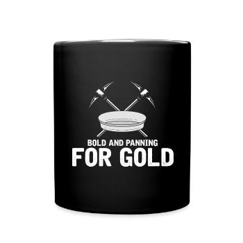 Conception de prospecteur d'or de prospecteur d'orpaillage - Mug uni - noir - Devant