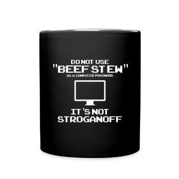 Cyber Security Design for IT Security and Hackers - Full Colour Mug - black - Front