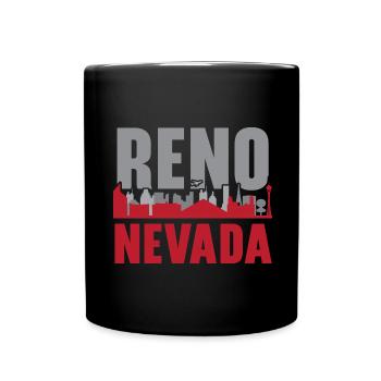 Reno Nevada USA State of America Travel Nevadan - Full Colour Mug - black - Front