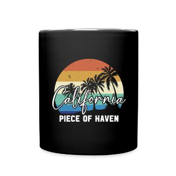 California Piece Of Haven État américain d’Amérique kalifo - Mug uni - noir - Devant