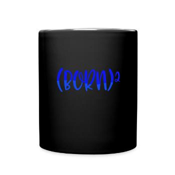 Christian Gift Born 2 Christian Math Humor Born - Full Colour Mug - black - Front