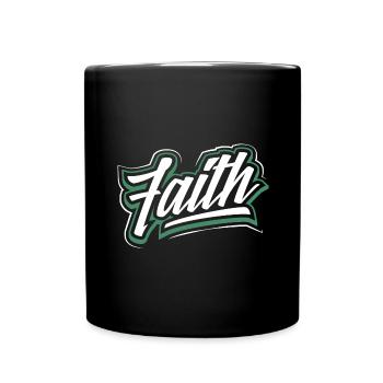 Christianity Faith Inspirational Christian Gift - Full Colour Mug - black - Front