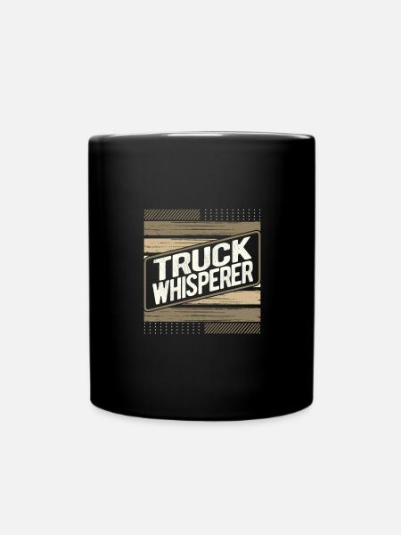 Truck Whisperer Gifts Truck Driver Gift Truck - Full Colour Mug - black