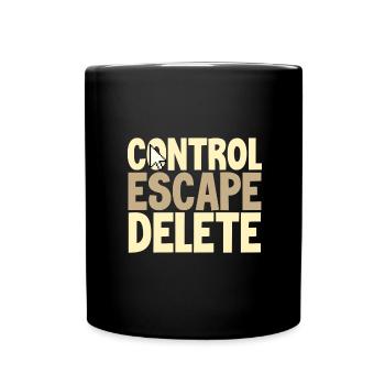 Anti Harcèlement Cadeaux Contrôle Évasion Supprimer Anti - Mug uni - noir - Devant