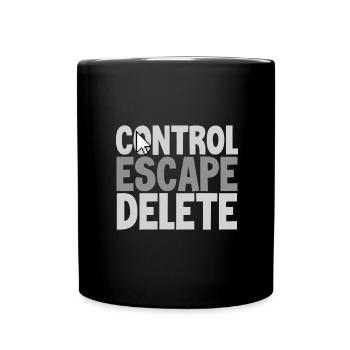 Anti Harcèlement Gift Control Escape Supprimer Anti - Mug uni - noir - Devant
