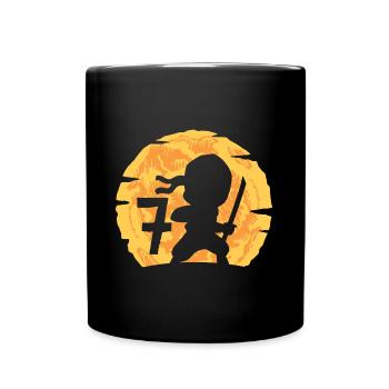 7. Geburtstag Junge 7 Jahre alt Ninja - Tasse einfarbig - Schwarz - Vorne