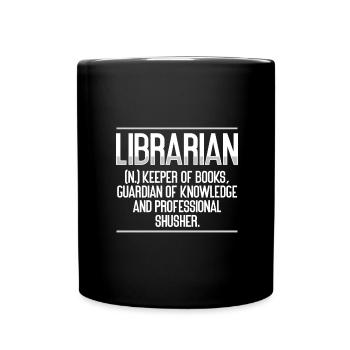Bibliothécaire Idée Cadeau Gardien des Livres Gardien de - Mug uni - noir - Devant
