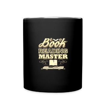 Book Reading Master Librarian Gift Book Lover Gift - Full Colour Mug - black - Front