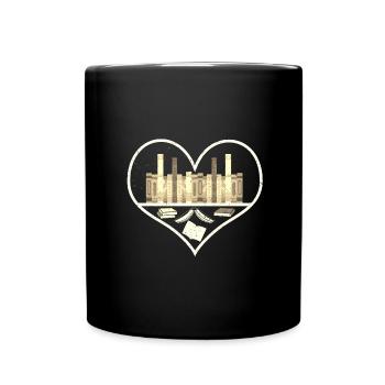 Livre Amoureux Des livres cadeaux à l’intérieur d’un cadeau de cœur pour - Mug uni - noir - Devant