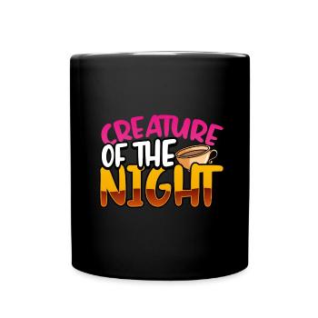 Insomniaque Cadeau Créature du Café de Nuit - Mug uni - noir - Devant