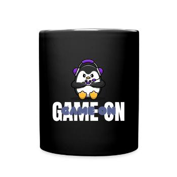 Game On Gaming Geschenk - Tasse einfarbig - Schwarz - Vorne