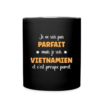 Parfait Vietnamien - Mug uni - noir - Devant