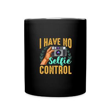 Photographie Je n’ai pas de contrôle de selfie Selfie drôle - Mug uni - noir - Devant