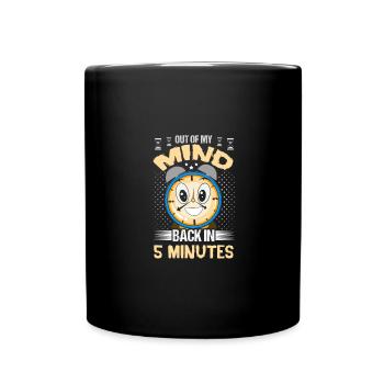 Sarcastique hors de mon en 5 minutes - Mug uni - noir - Devant