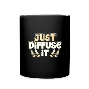 Essential Oil Gifts Just Diffuse It Essential - Full Colour Mug - black - Front