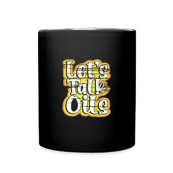 Ätherische Öle Geschenk lassen Sie uns reden Öle Spaß Essential - Tasse einfarbig - Schwarz - Vorne