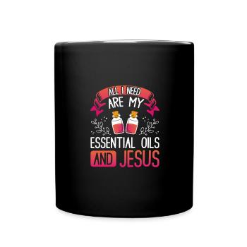 Christian EO Practitioner Gift All I Need - Full Colour Mug - black - Front