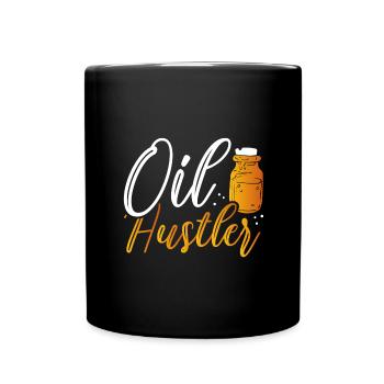Oil Hustler Gift Huiles essentielles - Mug uni - noir - Devant