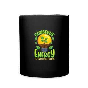 Environnement Conserver l’énergie Préserver l’avenir - Mug uni - noir - Devant