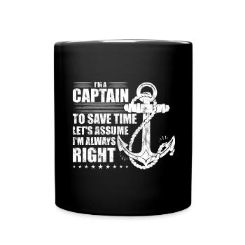 Schlepper Schleppboot Tug Life - Mug uni - noir - Devant