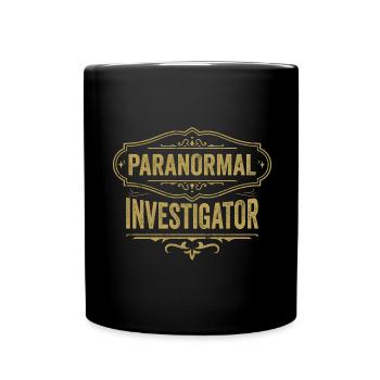 Geisterjagd Paranormal Investigator - Tasse einfarbig - Schwarz - Vorne
