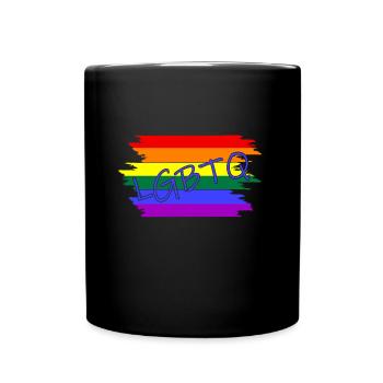 LGBTQ lgbtq - Tasse einfarbig - Schwarz - Vorne