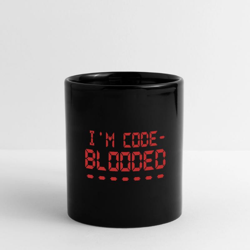 Computerprogrammierung Ich bin Code Blooded Programmierer Tasse einfarbig