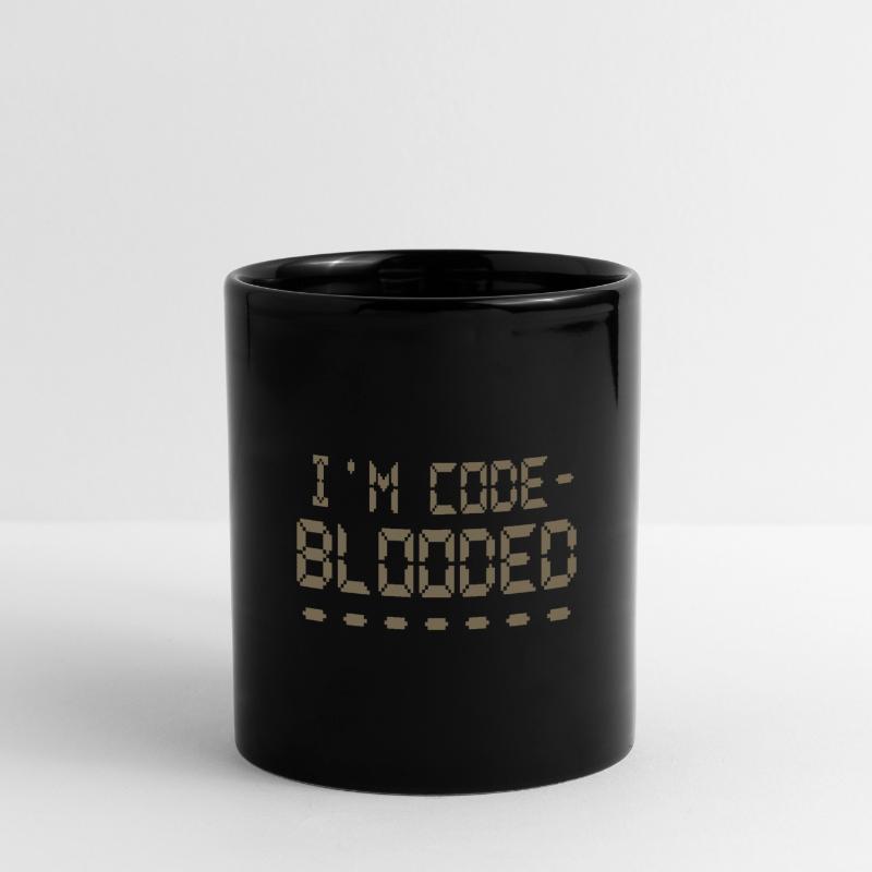 Computerprogrammierung Ich bin Code Blooded Programmierer Tasse einfarbig