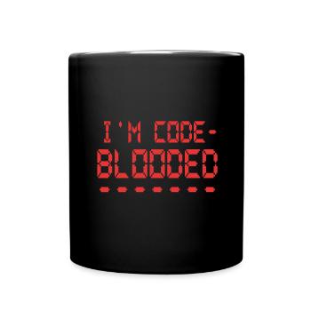 Programmation informatique Je suis programmeur Code Blooded - Mug uni - noir - Devant