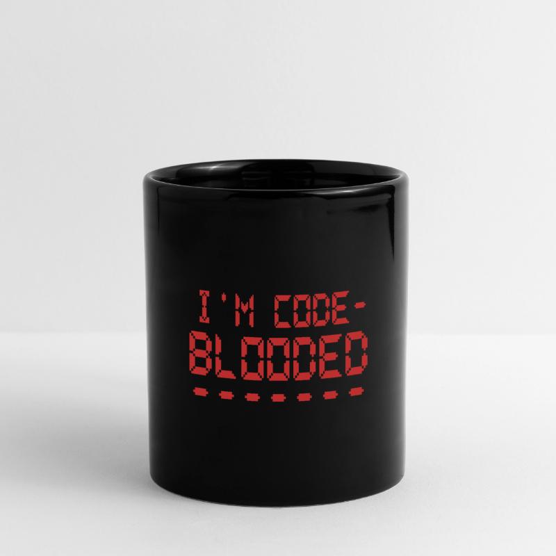 Computerprogrammierung Ich bin Code Blooded Programmierer Tasse einfarbig