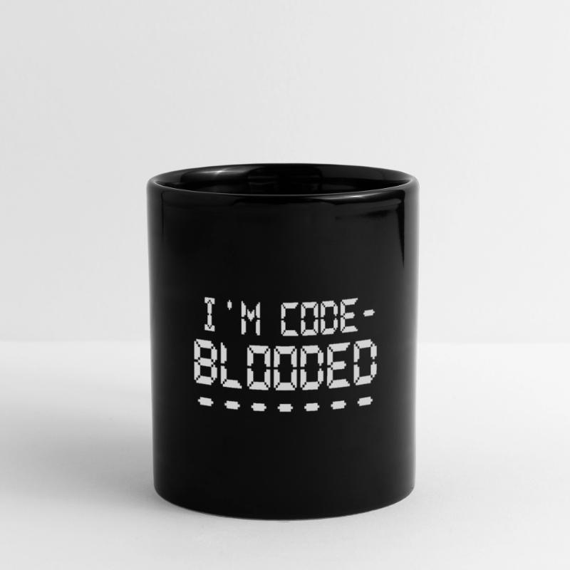 Computerprogrammierung Ich bin Code Blooded Programmierer Tasse einfarbig