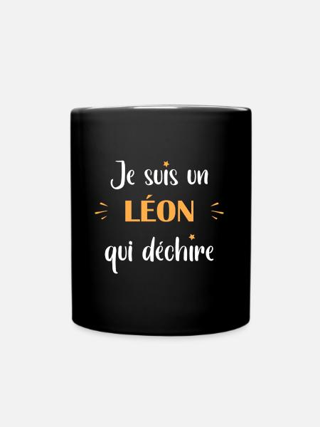 Je suis un Léon - Mug uni - noir