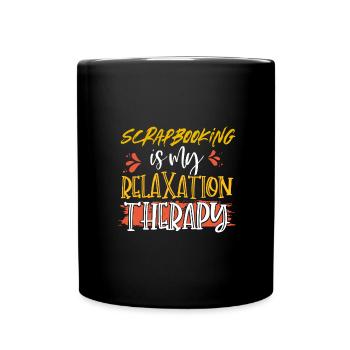 Scrapbooker Gift Idea Scrapbooking is My - Full Colour Mug - black - Front