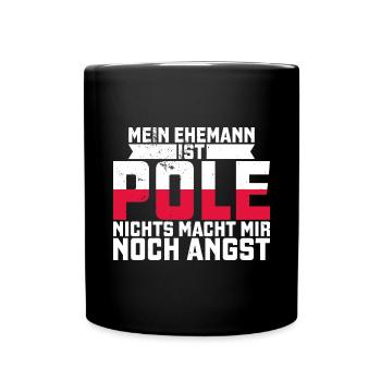 Polen Polnisch Polska Polski Husaria Kavallerie - Tasse einfarbig - Schwarz - Vorne